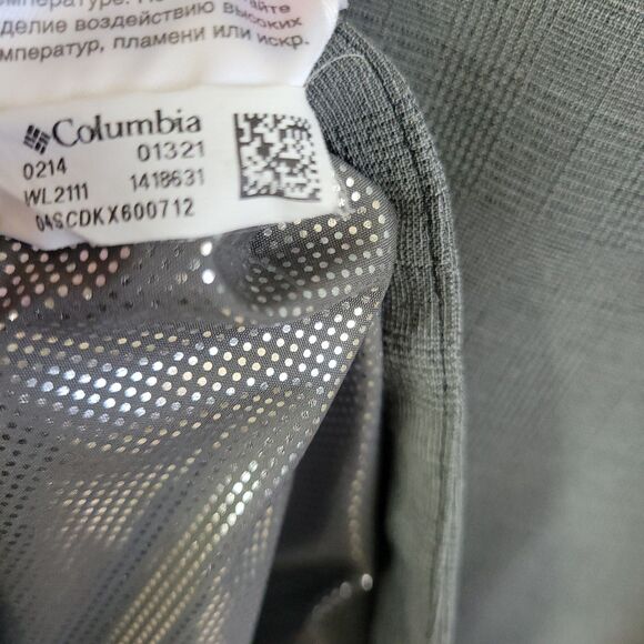 Columbia Jacket Women's XL Gray Hood Omni Heat Dusk 2 Dawk Rain Wind Long Warm - Picture 12 of 14